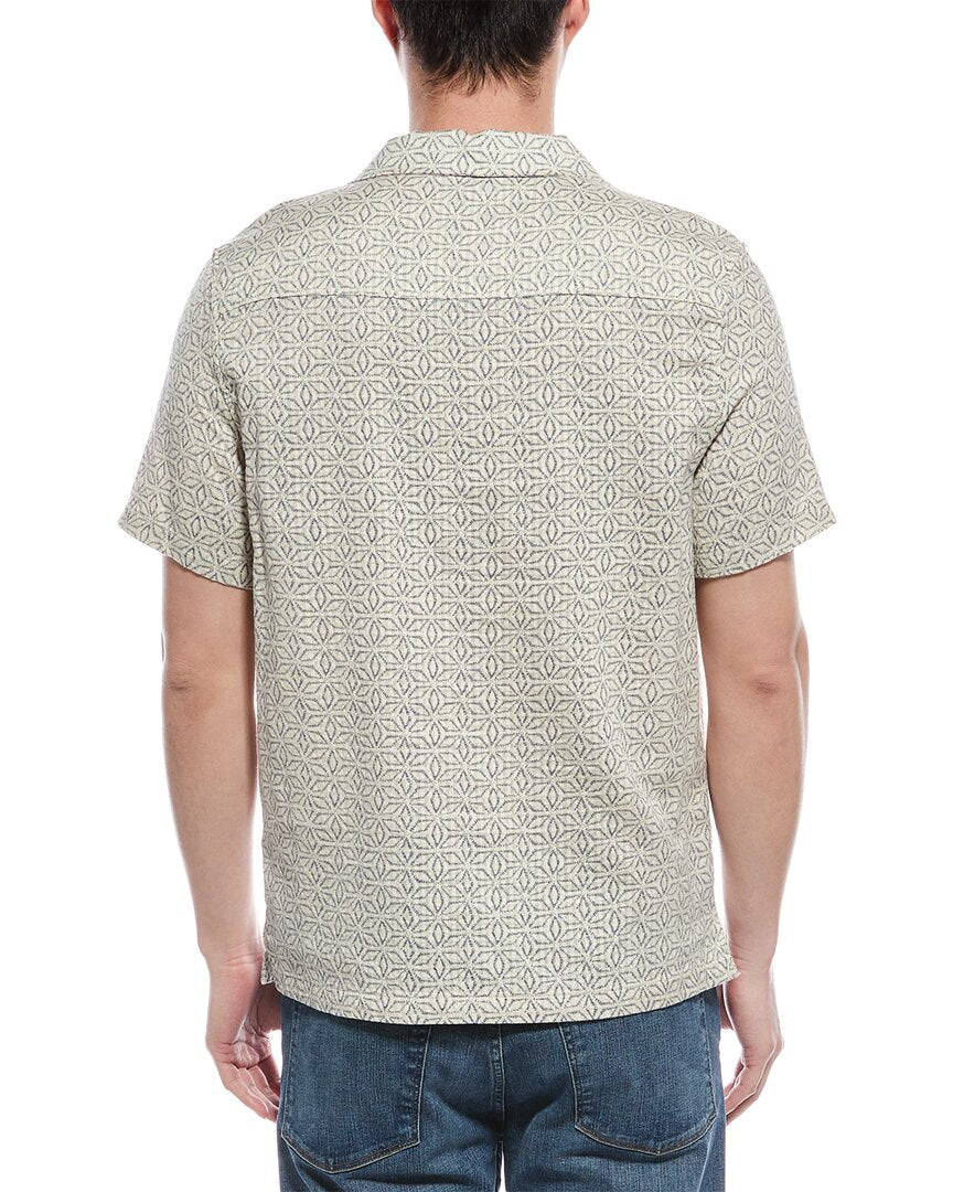 For The Republic Linen-Blend Button Shirt