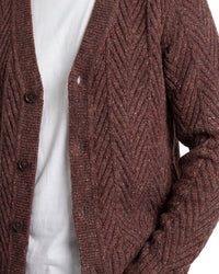 TODD SNYDER Todd Snyder Donegal Wool & Alpaca-Blend Cable Cardigan