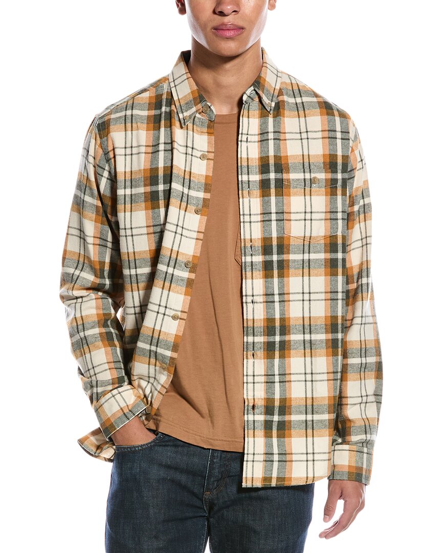 Weatherproof Vintage Flannel Shirt Beige Regular S
