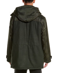 Armani Exchange Caban Wool-Blend Coat