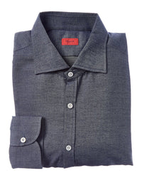 Isaia Isaia Mix Silk-Blend Sport Shirt