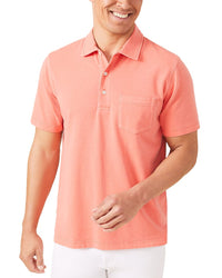 J.Mclaughlin Solid Levi Polo Shirt Regular S Red