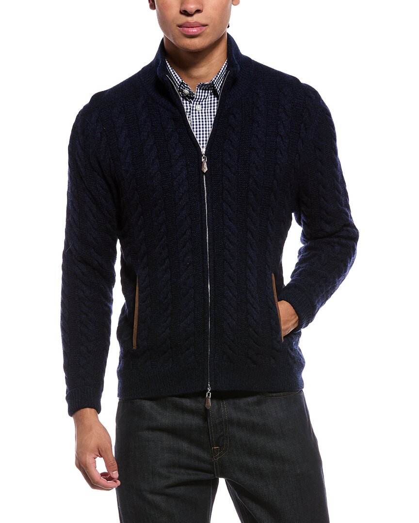 N.Peal Richmond Cable 100% Cashmere Cardigan