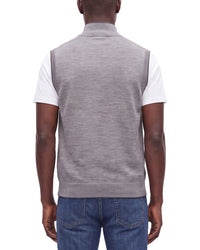 Raffi Merino Wool 1/4-Zip Mock Vest