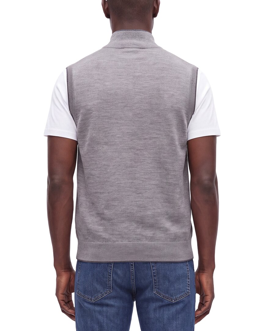 Raffi Merino Wool 1/4-Zip Mock Vest