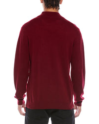 Brodie Cashmere Brodie Cashmere Classic Wool & Cashmere-Blend 1/4-Zip Mock Sweater