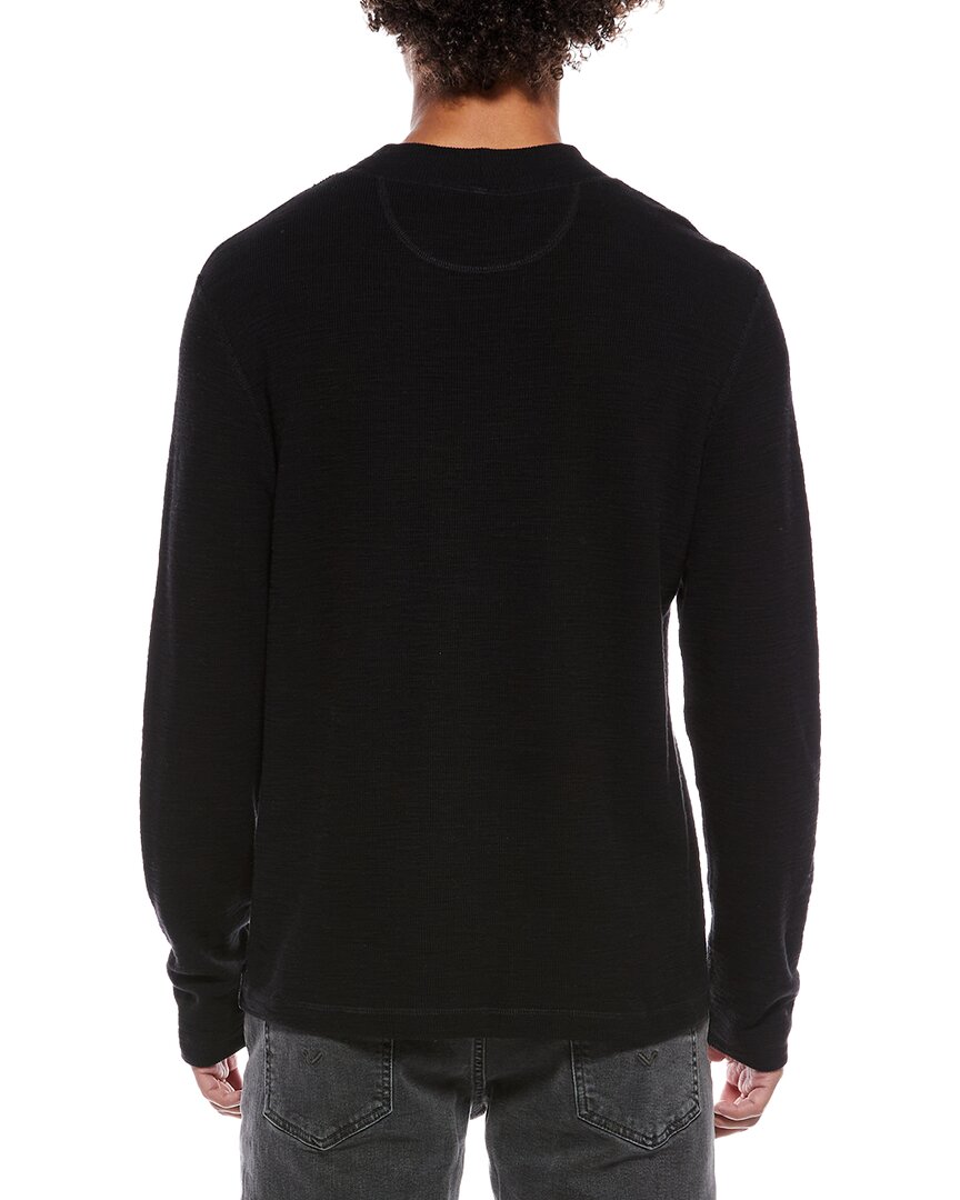 TODD SNYDER Todd Snyder Lightweight Mini Waffle Mock Neck T-Shirt