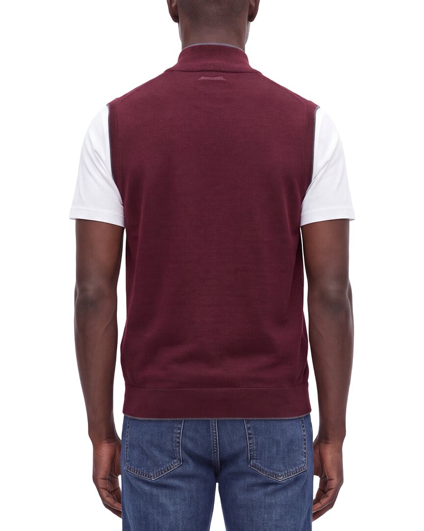 Raffi Merino Wool 1/4-Zip Mock Vest