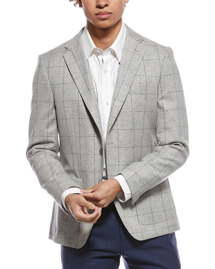 Hugo Boss Hutson Wool & Silk-Blend Blazer