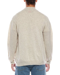 Brodie Cashmere Zip Up Wool & Cashmere-Blend Funnel Neck Cardigan
