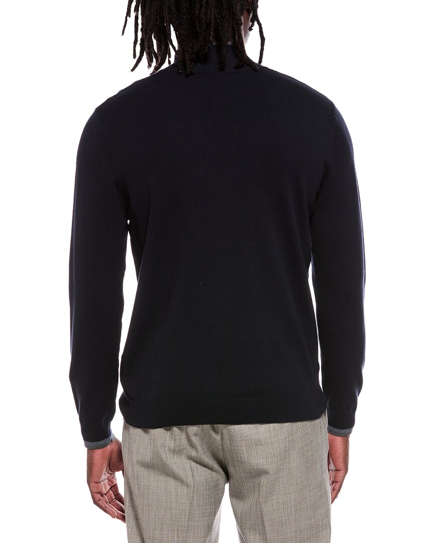 Autumn Cashmere 1/4-Zip Mock Neck Sweater