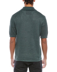 Helmut Lang Zip Linen Polo Shirt