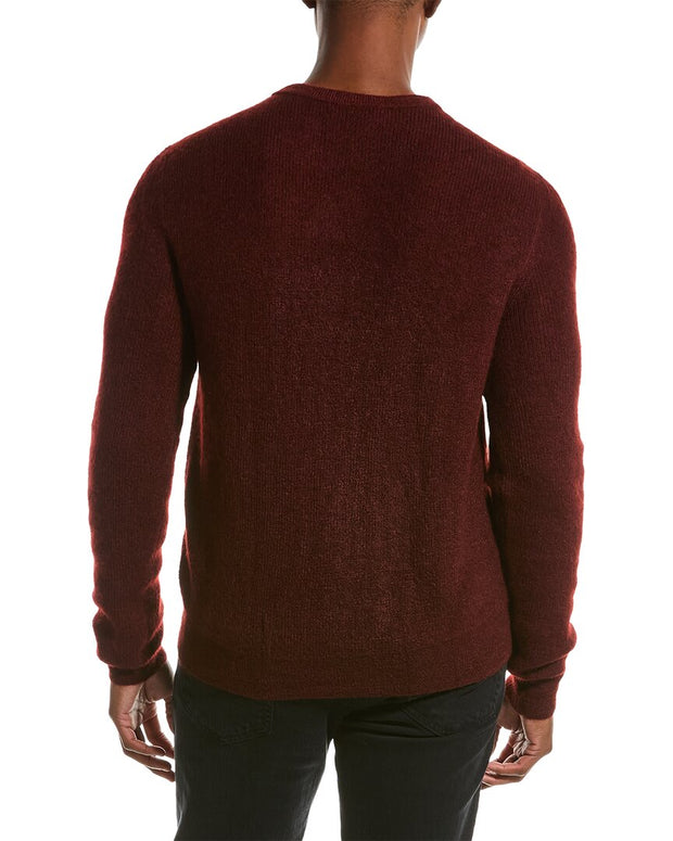 Lanvin Silk-Trim Mohair & Wool-Blend Crewneck Sweater