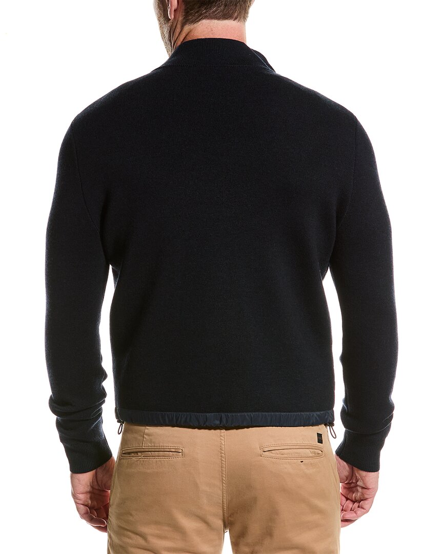 Bruno Magli Knit Collar Wool Jacket