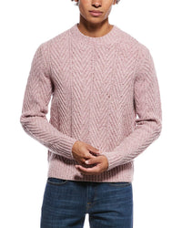 TODD SNYDER Todd Snyder Donegal Cable Knit Wool & Alpaca-Blend Crewneck Sweater
