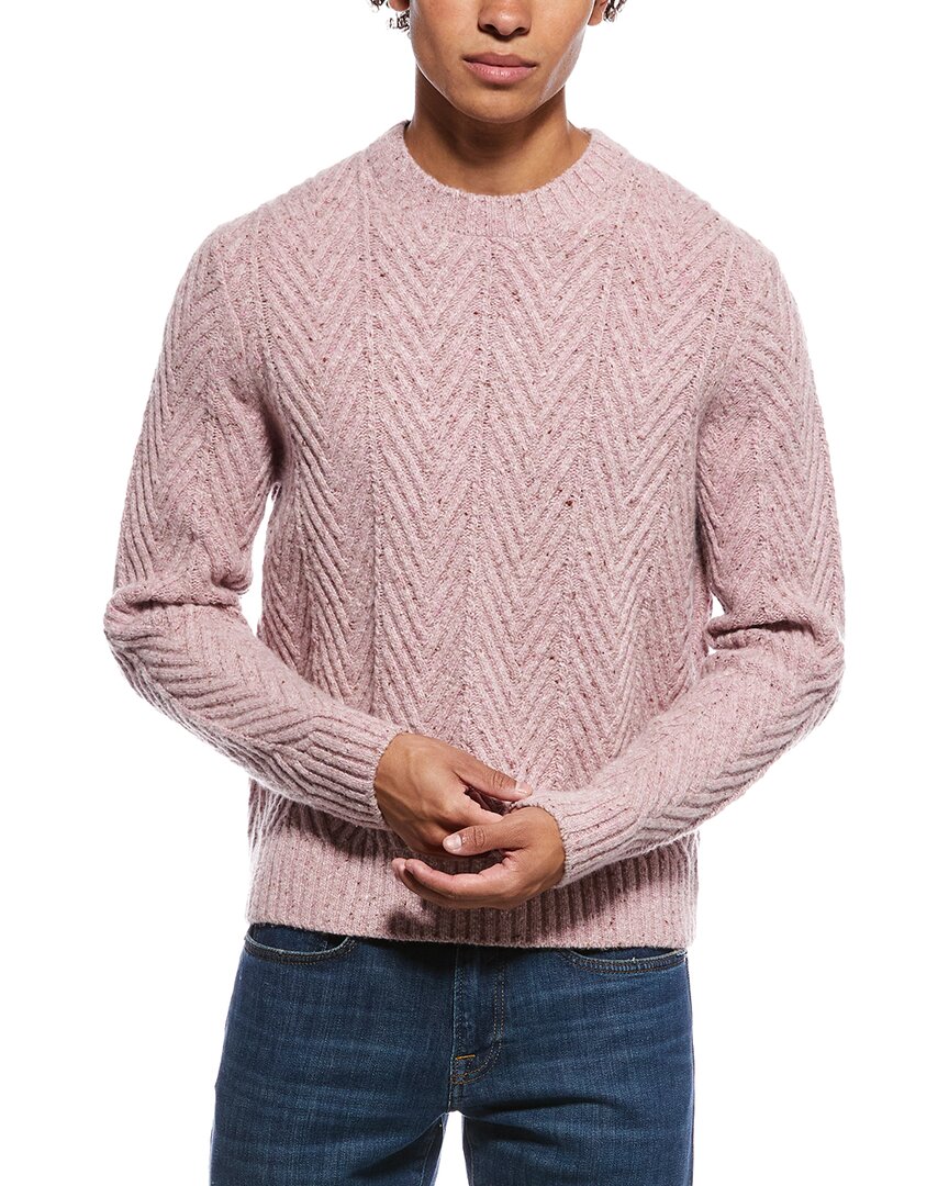 TODD SNYDER Todd Snyder Donegal Cable Knit Wool & Alpaca-Blend Crewneck Sweater