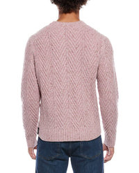 TODD SNYDER Todd Snyder Donegal Cable Knit Wool & Alpaca-Blend Crewneck Sweater