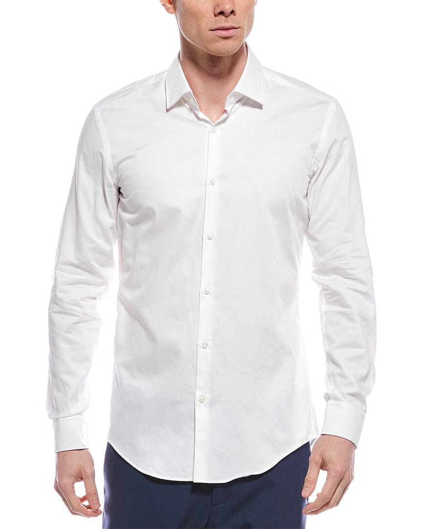 Hugo Hugo Boss Jacquard Shirt White