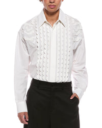 Valentino Silk-Trim Shirt