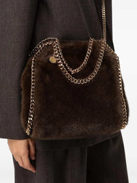 STELLA MCCARTNEY Stella Mccartney Women Falabella Mini Bag Mink Plush Fabric