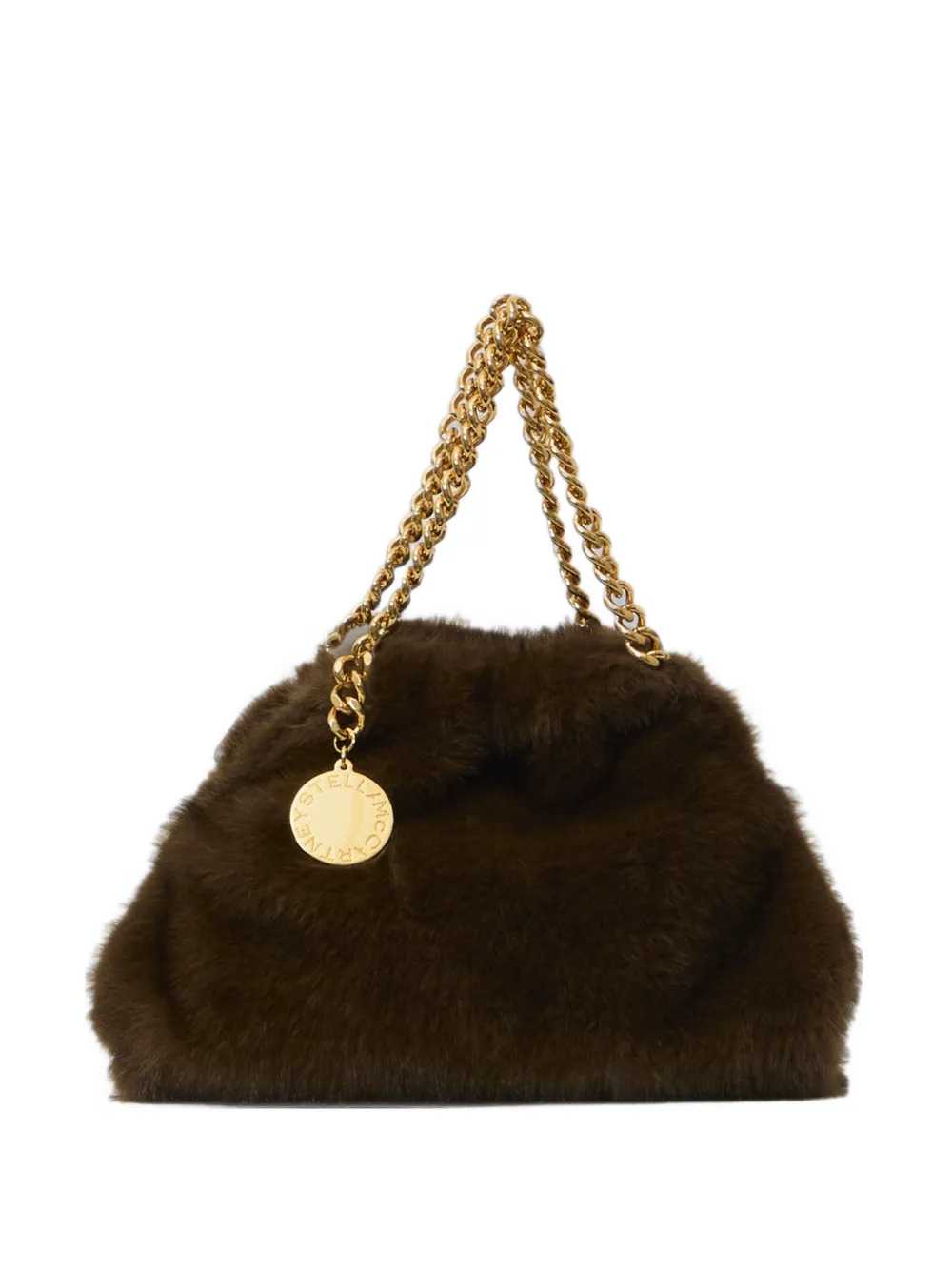 Stella Mccartney Women Falabella Mini Faux-Fur Drawstring Bag