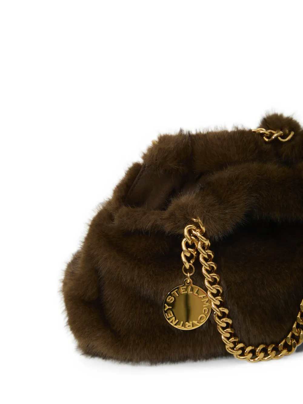 Stella Mccartney Women Falabella Mini Faux-Fur Drawstring Bag