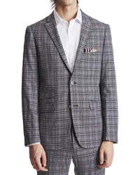 Paisley & Gray Dover Notch Slim Fit Jacket Grey