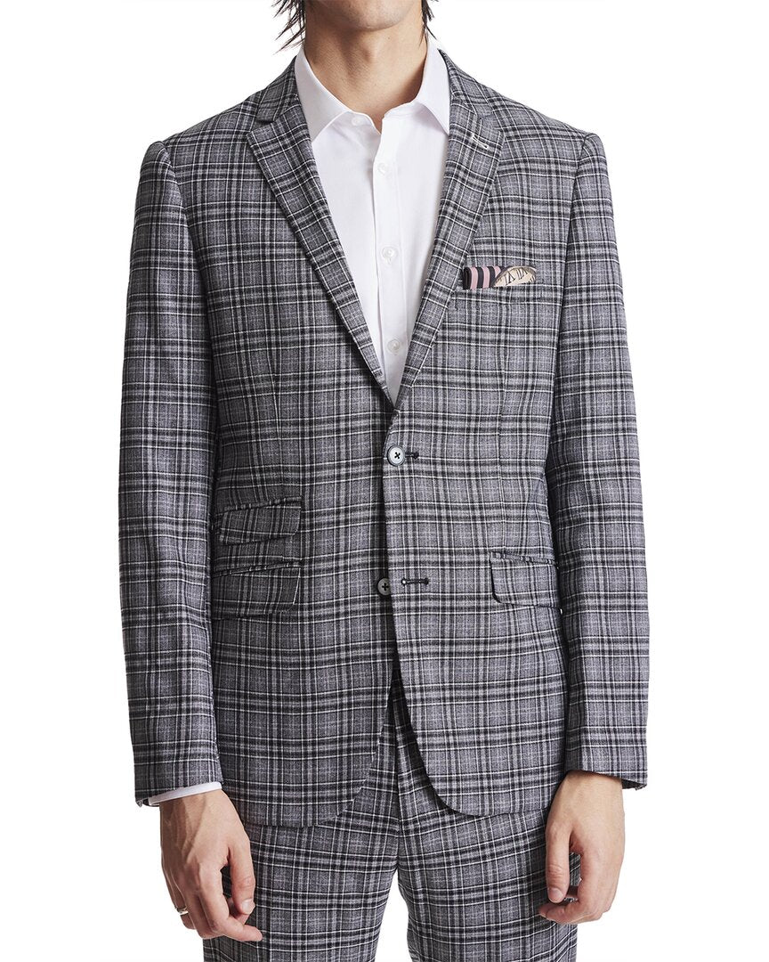 Paisley & Gray Dover Notch Slim Fit Jacket Grey