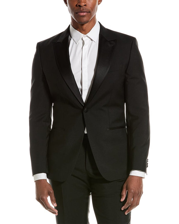 Boss Hugo Boss Wool, Mohair & Silk-Blend Suit With Flat Front Pant