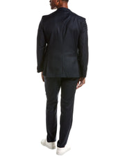 Boss Hugo Boss Wool Suit With Flat Front Pant