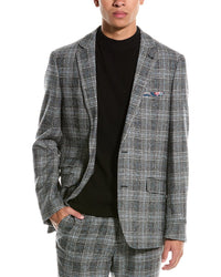 Paisley & Gray Dover Slim Fit Wool-Blend Jacket Black