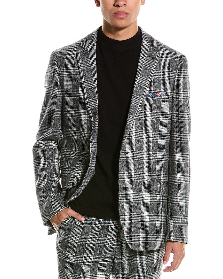 Paisley & Gray Dover Slim Fit Wool-Blend Jacket Black