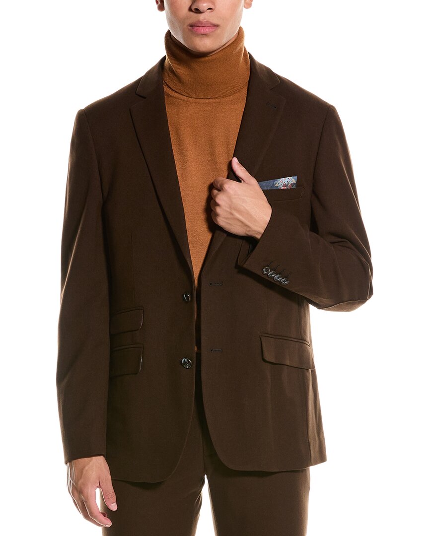 Paisley & Gray Dover Slim Fit Jacket Brown Multi