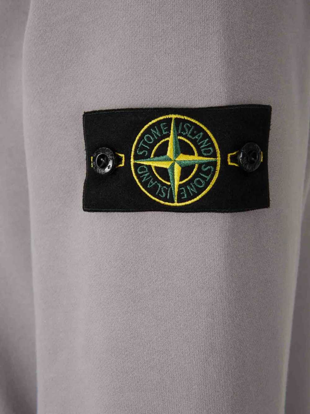 Stone Island Men Compass Logo Crew-Neck Sweatshirt