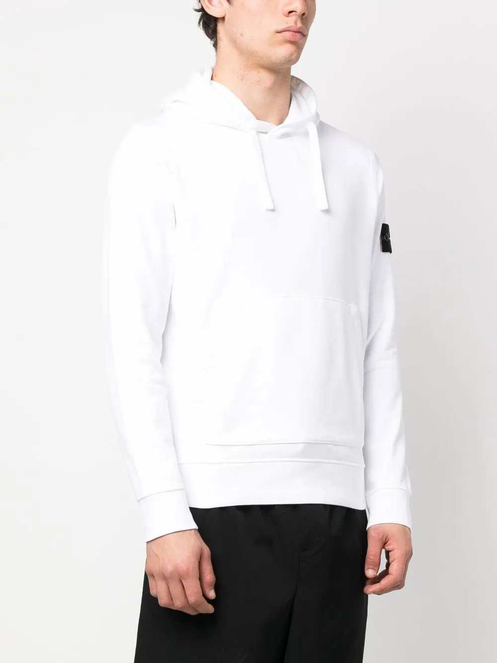 Stone Island Men Cotton Fleece Hoodie