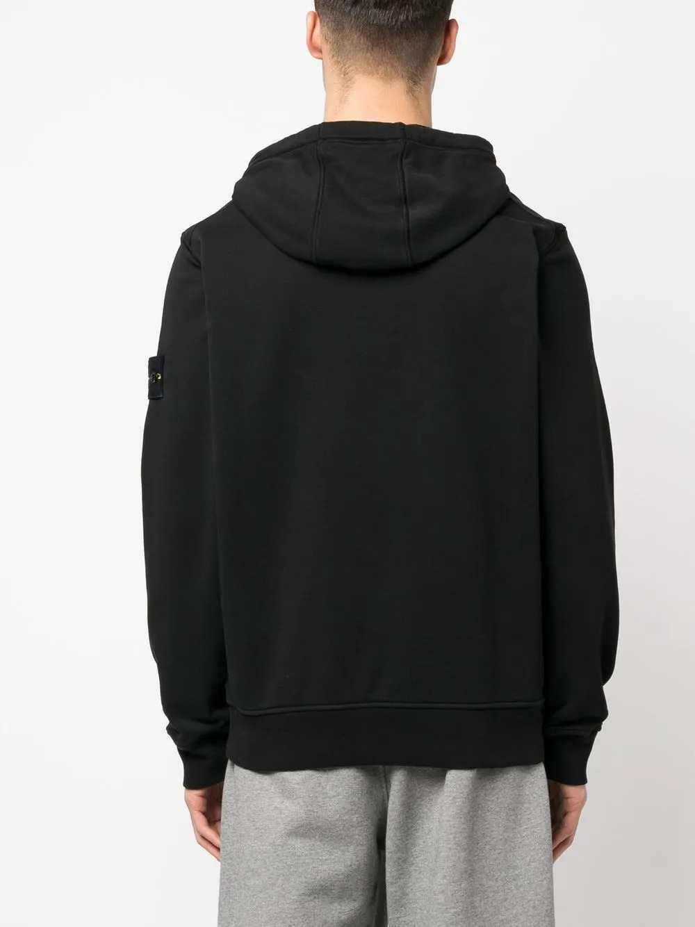 Stone Island Men Logo-Patch Hoodie