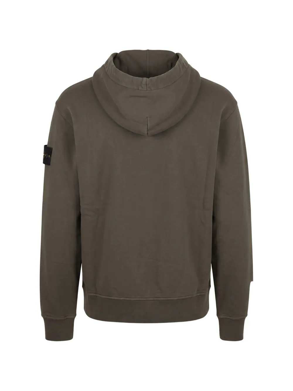 STONE ISLAND Stone Island Men Oversized Organic Cotton Fleece Zip-Up Hoodie With Pockets