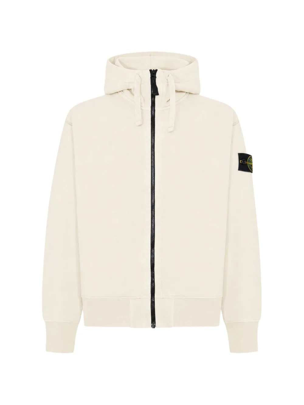 STONE ISLAND Stone Island Men Zip-Up Hoodie With Logo Appliqué