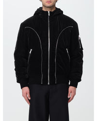 Versace Velvet Bomber Jacket Men Black