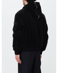 Versace Velvet Bomber Jacket Men Black