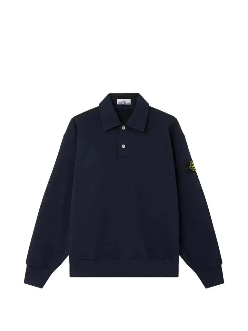 STONE ISLAND Stone Island Men Tubular Cotton Fleece Polo Shirt