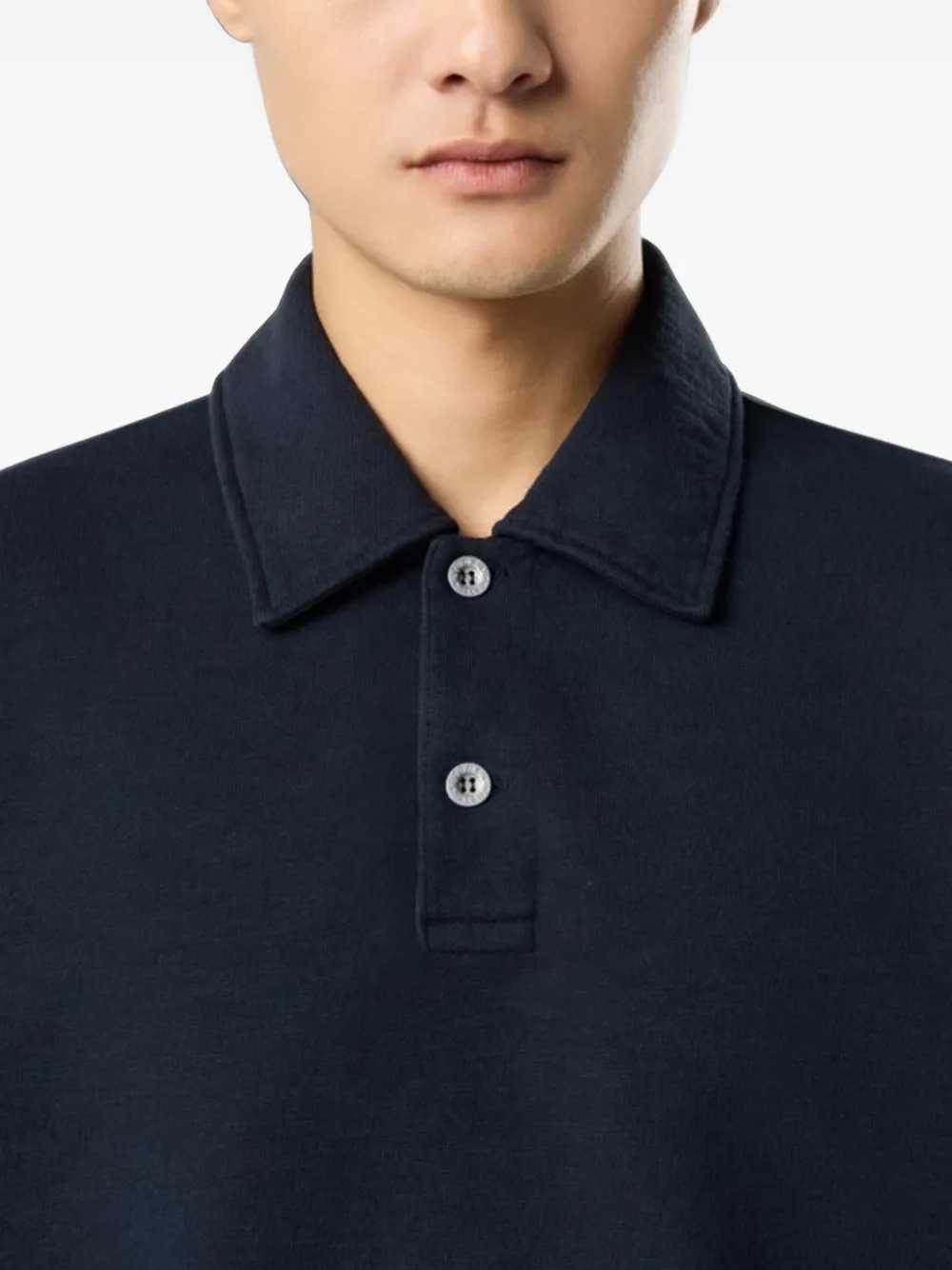 STONE ISLAND Stone Island Men Tubular Cotton Fleece Polo Shirt