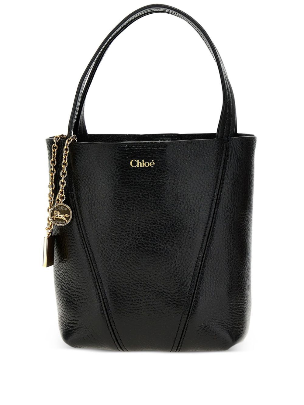CHLOE Chloe Women Small Chloé Spin Tote Bag In Grained Leather