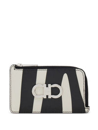 FERRAGAMO Zebra-Print Cardholder With Zip Women