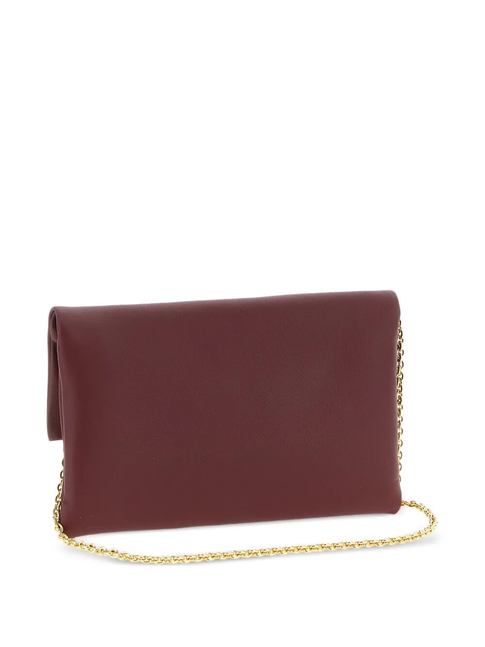 Fendi Women Nappa Leather Mamma Baguette Pouch With Chain