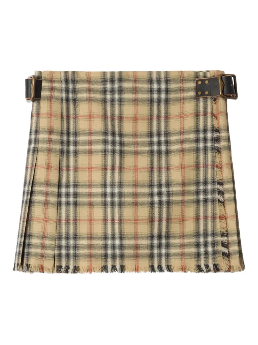 Check Wool Mini Kilt Women