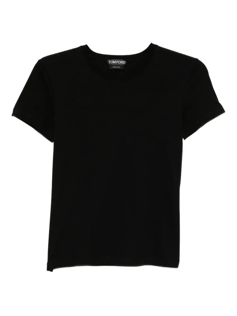 TOM FORD Cotton T-Shirt With Tf Logo Embroidery Women