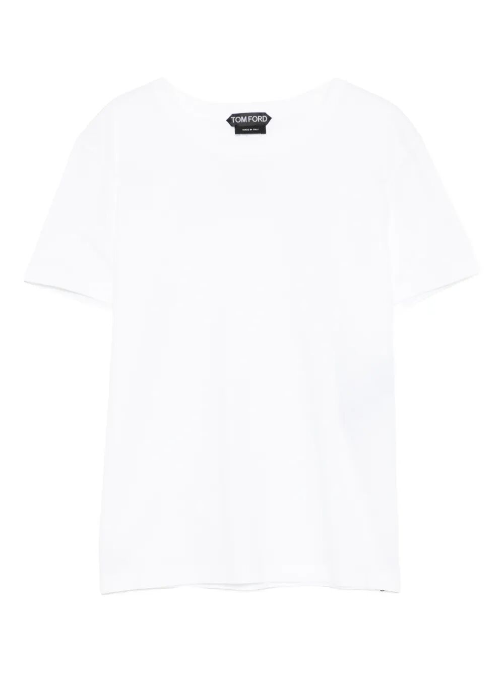 Tom Ford Women Cotton T-Shirt With Tf Logo Embroidery