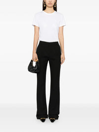 Tom Ford Women Cotton T-Shirt With Tf Logo Embroidery