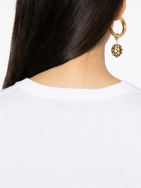 Tom Ford Women Cotton T-Shirt With Tf Logo Embroidery